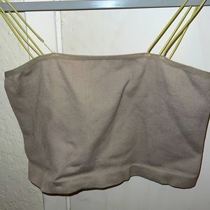 Dirty Yellow crop top